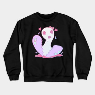 Broken Heart Ghost - Menhera , Yamikawaii , Pastel Goth Crewneck Sweatshirt